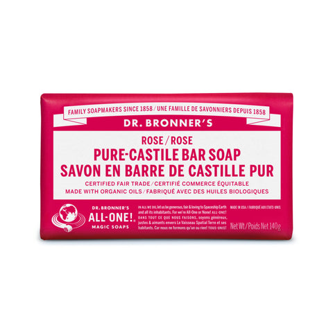 BARRE SAVON CASTILLE ROSE DR BRONNERS PURE CASTILLE ROSE SOAP BAR STUDIO SKYN
