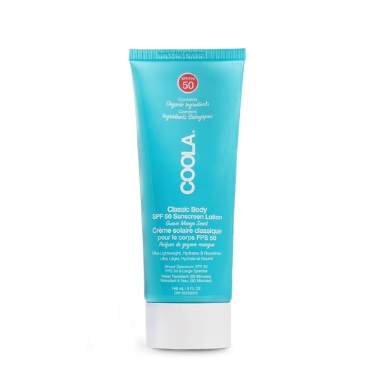 Lotion solaire hydratante goyave mangue FPS 50