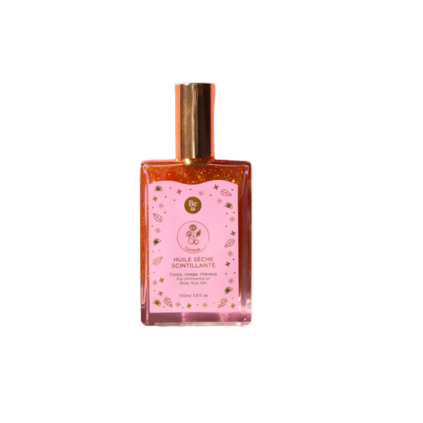 Huile sèche scintillante