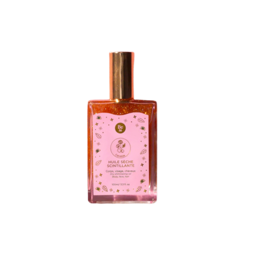 Huile sèche scintillante