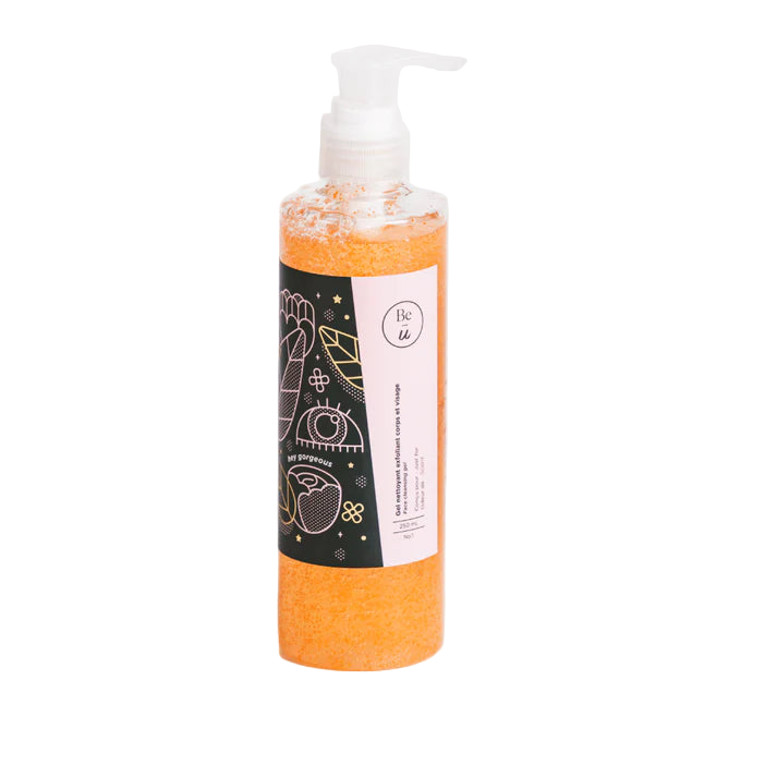 Gel nettoyant exfoliant pour le corps