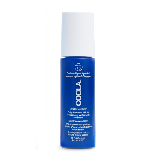 Brume d'eau rafraîchissante à spectre complet 360° - SPF 18