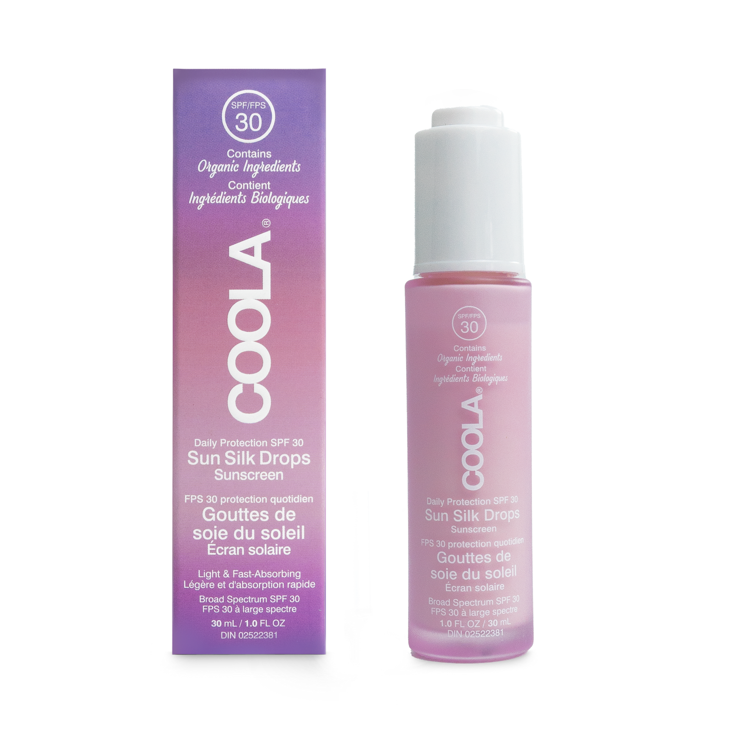 Crème solaire biologique Full Spectrum 360° Sun Silk Drops SPF 30