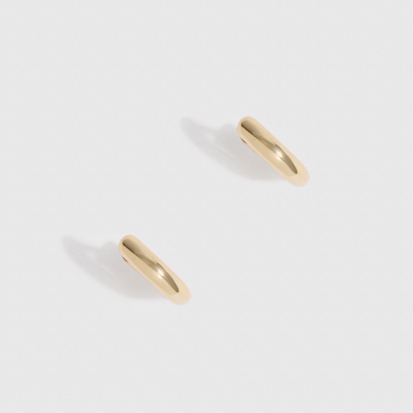 Mini Plain Huggie Earrings