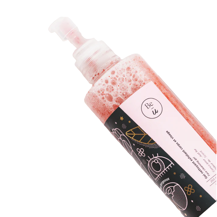 Gel nettoyant exfoliant pour le corps